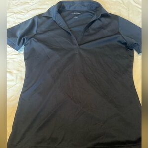 Port Authority Women's Navy Button Down Shirt
